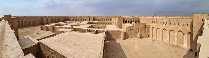 Panoramica sulla fortezza di al-Ukhaidar