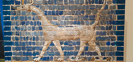 Museo di Baghdad, animale mitico della porta di Ishtar a Babilonia