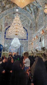 Santuario dell'Imam Ali a Najaf, area riservata alle donne