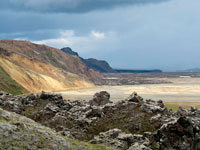 La pianura di Landmannalaugar