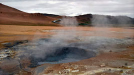 I geyser di fango di Hverarönd