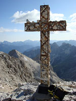 La croce di vetta del Catinaccio - 3004 m
