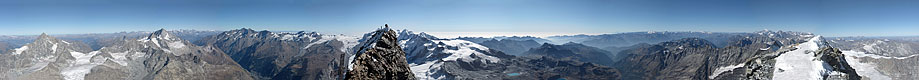 Panorama di vetta dal Cervino - 4478 m