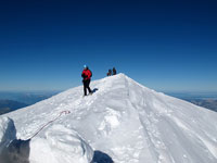 La cima del M. Bianco, 4807 m