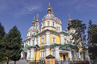 La cattedrale ortodossa dell'Ascensione ad Almaty