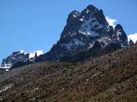 Le cime Batian e Nelion