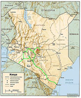Itinerario effettuato in Kenya