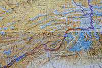 Mappa della regione degli Altai-Tien Shan