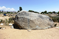 Petroglifo a Cholpon Ata, sul lago di Issyk Kul