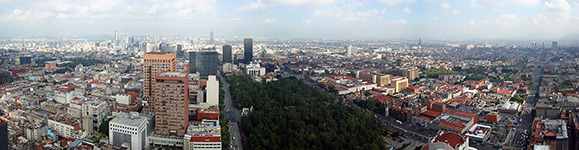 Mexico City a 180° dalla Torre Latinoamericana