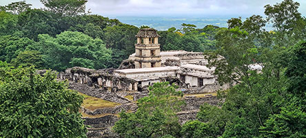 La torre a quattro corpi del 'Palazzo' di Palenque