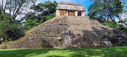 Tempio del Conte a Palenque già dimora dell'archeologo Jean Frederic Waldeck