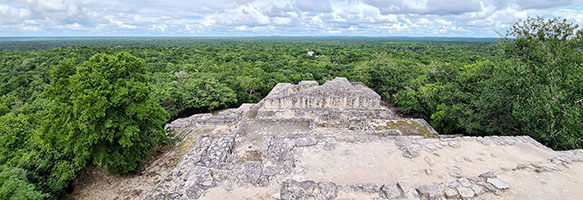 Sulla grande Piramide di Calakmul