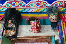 Maschere cerimoniali al Tashi Lakang