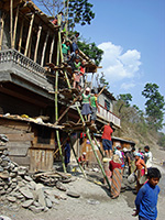 Casa in costruzione a Darbang