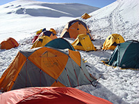 Tende del campo 1 a 5700 m