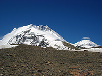 Il Tukuche Peak e il Dhaulagiri dal French Pass