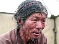Venditore nomade a Tinjegaon