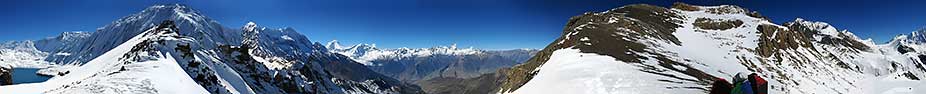 Panorama a 360° dal Mesokanto La, 5300 m
