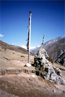 Chorten nella valle di Gokyo
