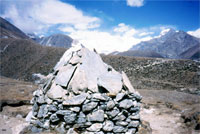 Chorten lungo il sentiero per Gokyo