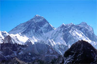L'Everest e il Lhotse dal Gokyo Ri