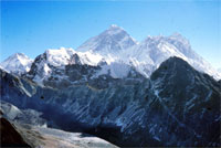 Everest e Lhotse dal Gokyo Ri