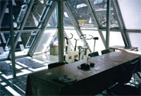 La Piramide del CNR, l'interno