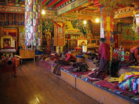 L'interno del monastero di Tengboche