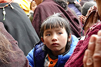 Bambina al gompa di Gonhgye