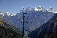 Il Lumbo Himal, il Ganesh NW e il Pabil guardando a est