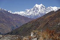 Il Chamar e lo Shringi Himal a nord del Rupina La