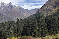 Il Rupina La da sud, da Sanrung Kharka, 3800 m