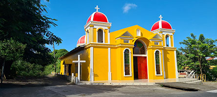 La chiesetta cattolica di Urbaite 'San Pio V' a Ometepe