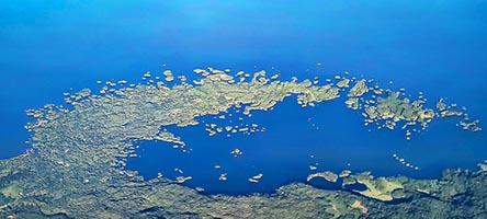 Le isolette di Granada lungo la penisola di Asese