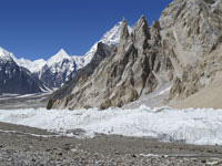 Il K2 visto dal Baltoro superiore