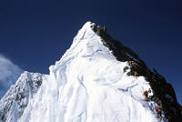 La cresta sommitale del Broad Peak