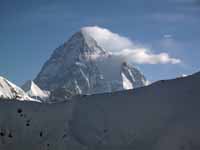 La vetta del K2 dal Gondoghoro La