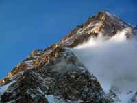 Tramonto sulla vetta del K2