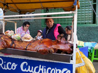 Porchetta arrosto a Huaraz