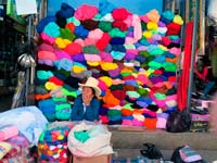 Vendita lana al mercato di Carhuaz