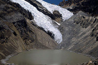 Huayhuash - laguna del ghiacciaio