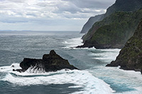 La costa nord di Madeira nei pressi di São Vicente 