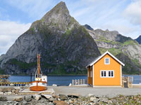 Casa e barca presso 'Anitas' a Sakrisøya - Lofoten