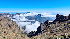 Panorama sud di La Palma da Roque de los Muchachos