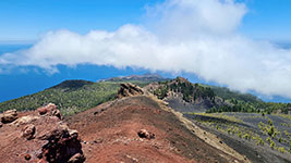 Panoramica sulla costa sud di La Palma con Fuencaliente e le saline
