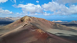 El volcan al parco nazionale Timanfaya