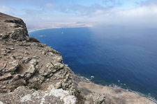 La costa nord di Lanzarote dal mirador Caldera