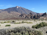 Il cono del Teide dall'altopiano