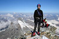 Adriano in vetta al Matterhorn